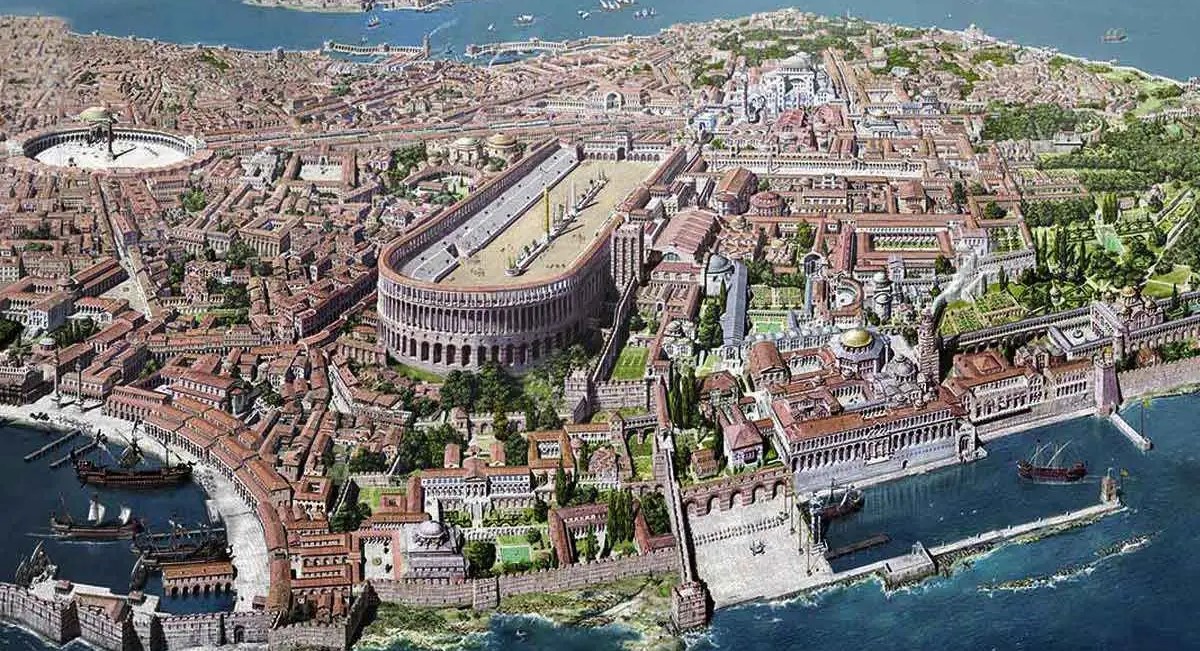 Constantinople (modern Istanbul) was established as the capital