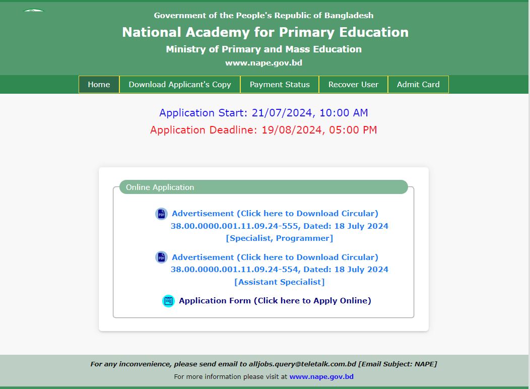 The National Academy of Primary Education has published